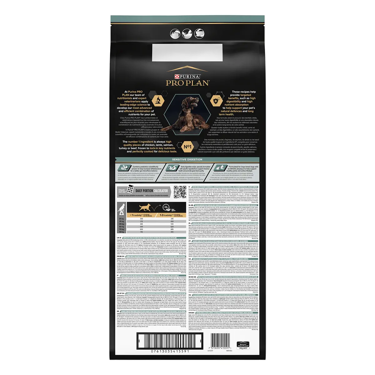 PURINA Pro Plan Athletic Adult L Sensitive Digestion, Miel, hrana uscata caini, sensibilitati digestive, 14kg - Image 3