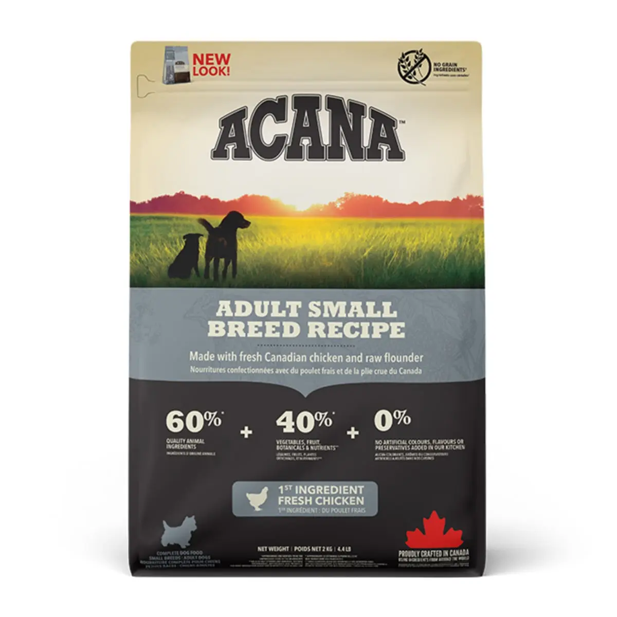 ACANA Dog Adult Small Breed, hrana uscata fara cereale caini ACANA Heritage Adult Small Breed, hrana uscata fara cereale caini, 2kg