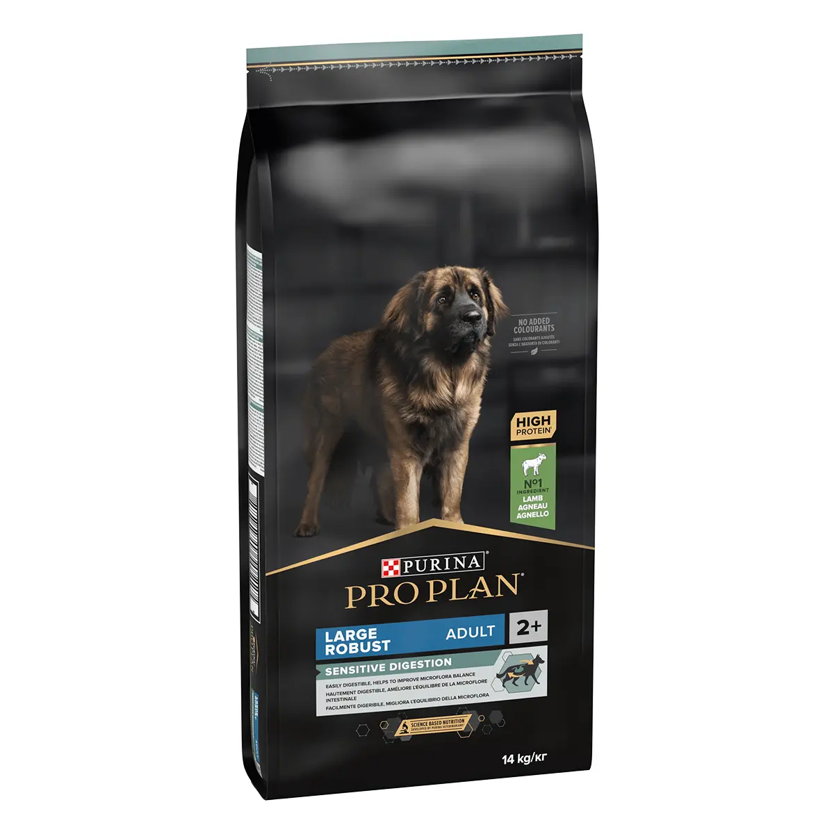 PURINA Pro Plan Robust Adult L Sensitive Digestion, Miel, hrana uscata caini, sensibilitati digestive, 14kg