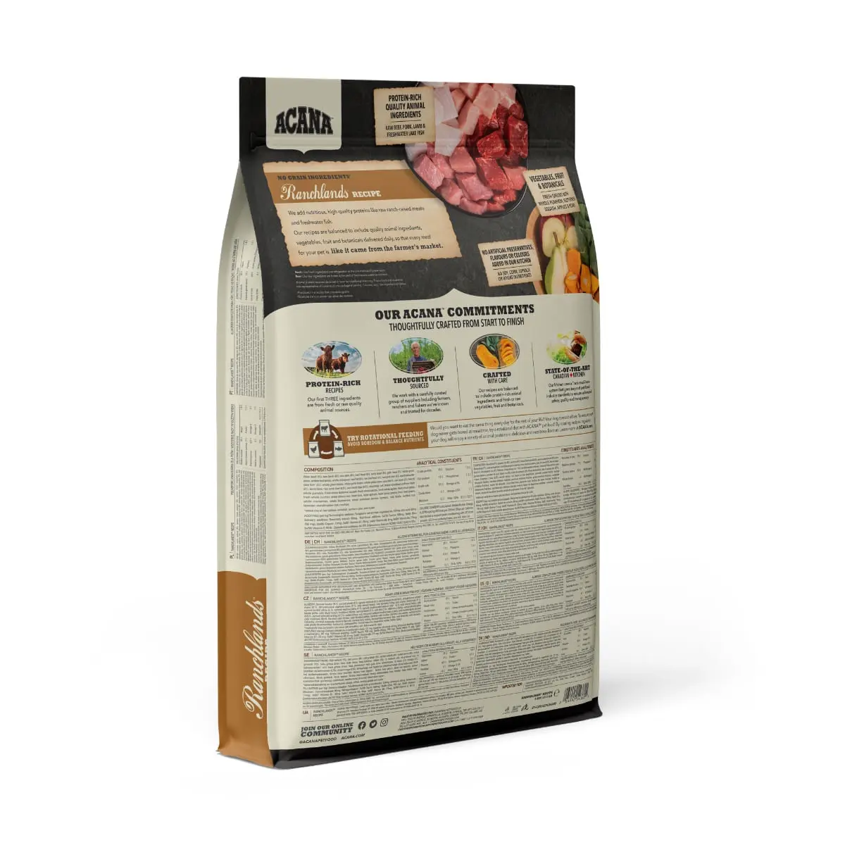 ACANA Highest Protein Ranchlands, hrana uscata fara cereale caini, 11.4kg - Image 2