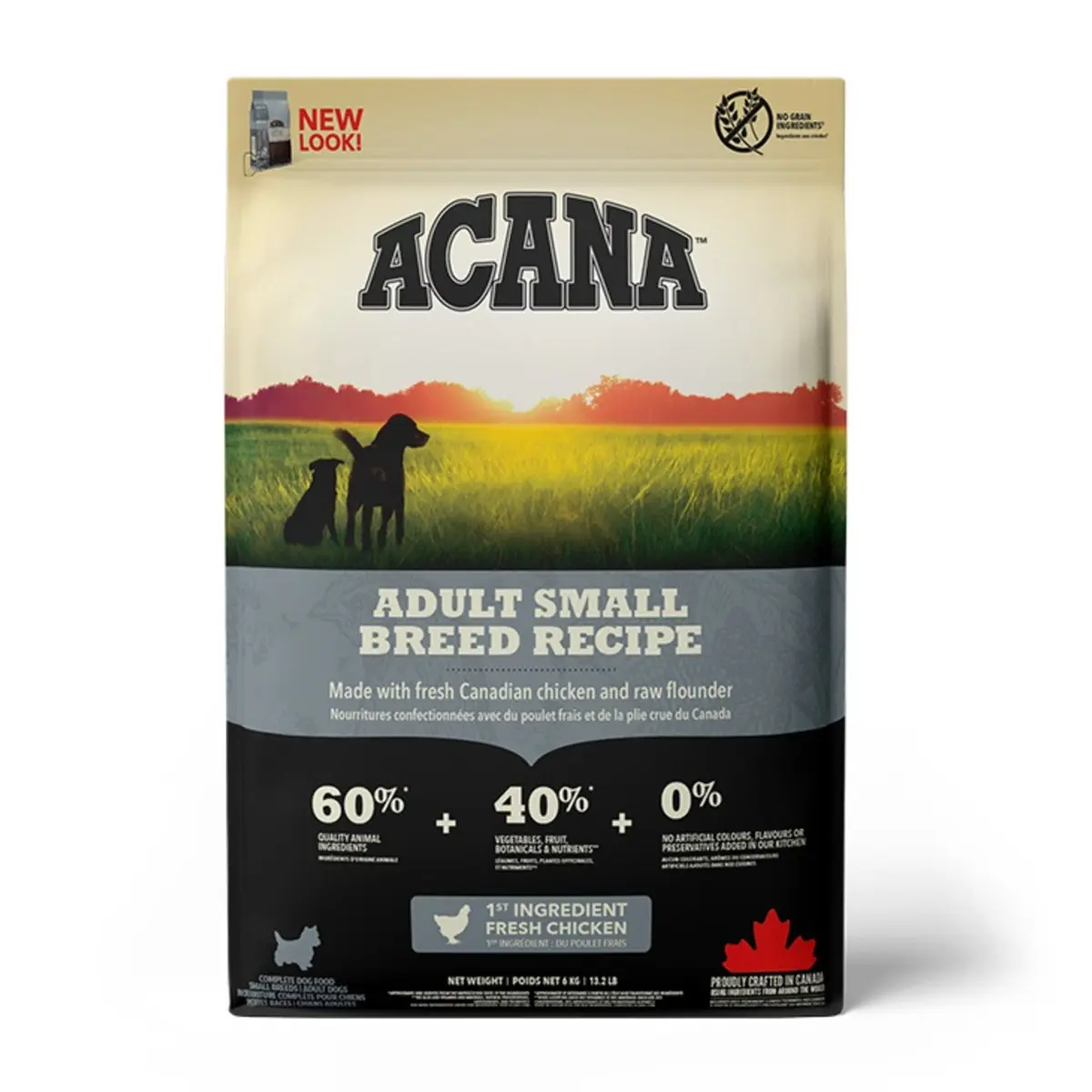 ACANA Dog Adult Small Breed, hrana uscata fara cereale caini ACANA Heritage Adult Small Breed, hrana uscata fara cereale caini, 6kg