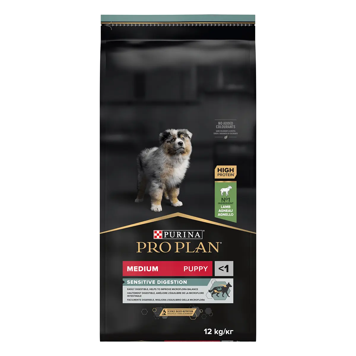 PURINA Pro Plan Sensitive Digestion Puppy M, Miel, hrana uscata caini junior, sensibilitati digestive, 12kg - Image 4