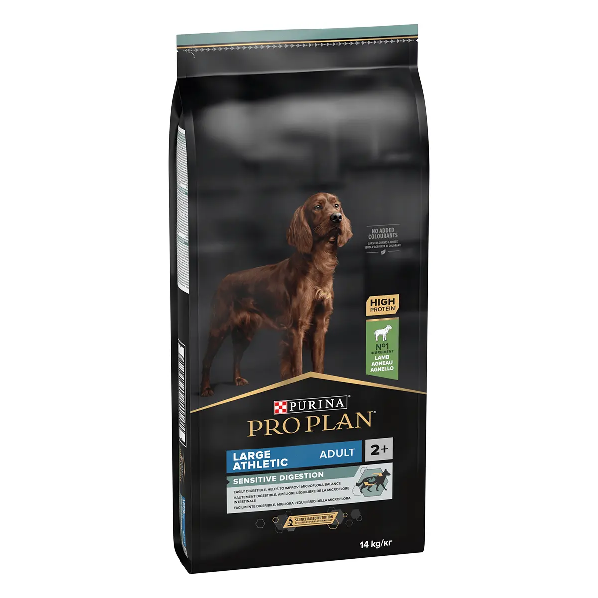 PURINA Pro Plan Athletic Adult L Sensitive Digestion, Miel, hrana uscata caini, sensibilitati digestive, 14kg