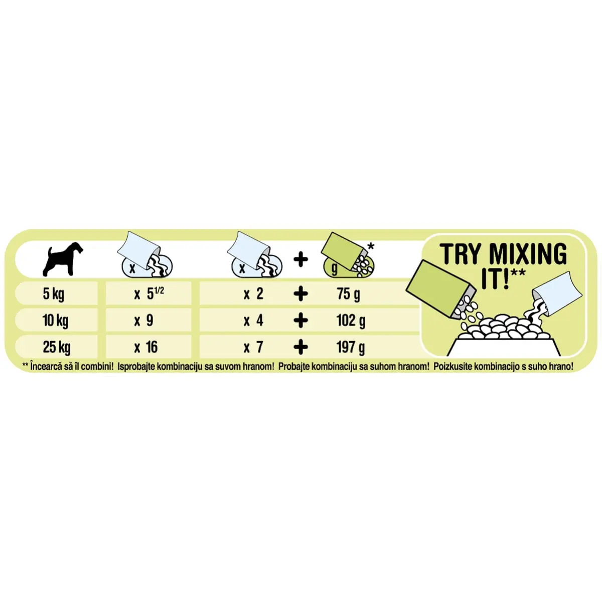 PURINA Friskies Adult, 3 arome (Vita cu Cartofi, Pui cu Morcov, Miel cu Morcov), pachet mixt, plic hrana umeda caini, (in sos), 100g x 4 - Image 6