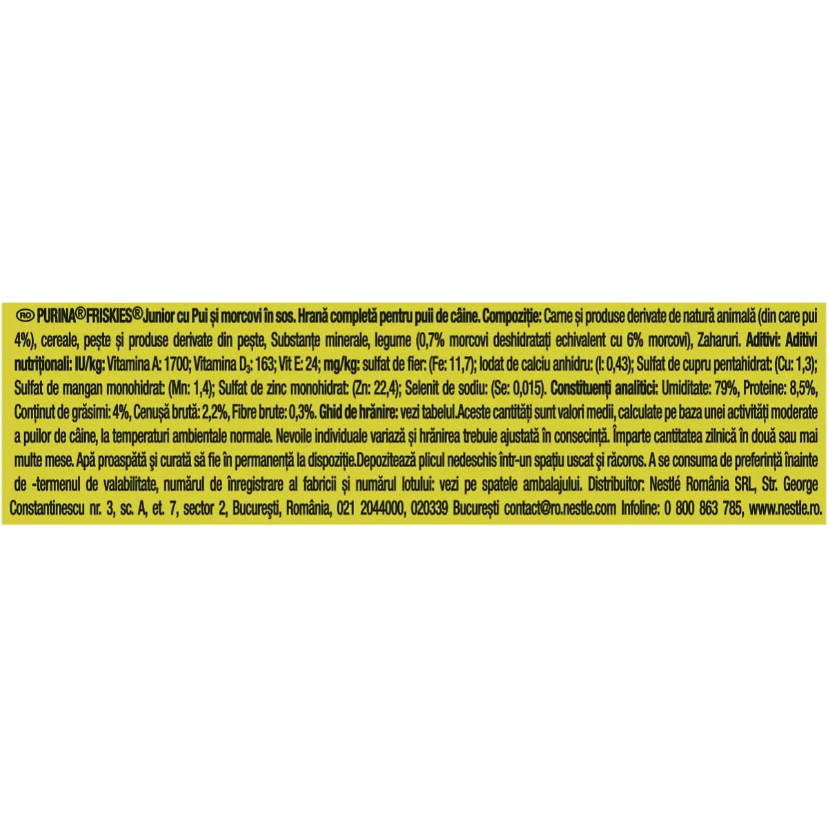 PURINA Friskies Junior, Pui cu Morcov, multipack plic hrana umeda caini, (in sos), 100g x 4 - Image 5