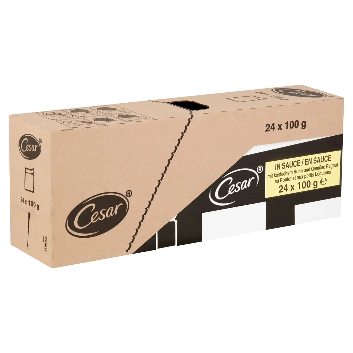 CESAR Pui si Legume, hrana umeda caini, (in sos) CESAR Pui si Legume, plic hrana umeda caini, (in sos), 100g - Image 2