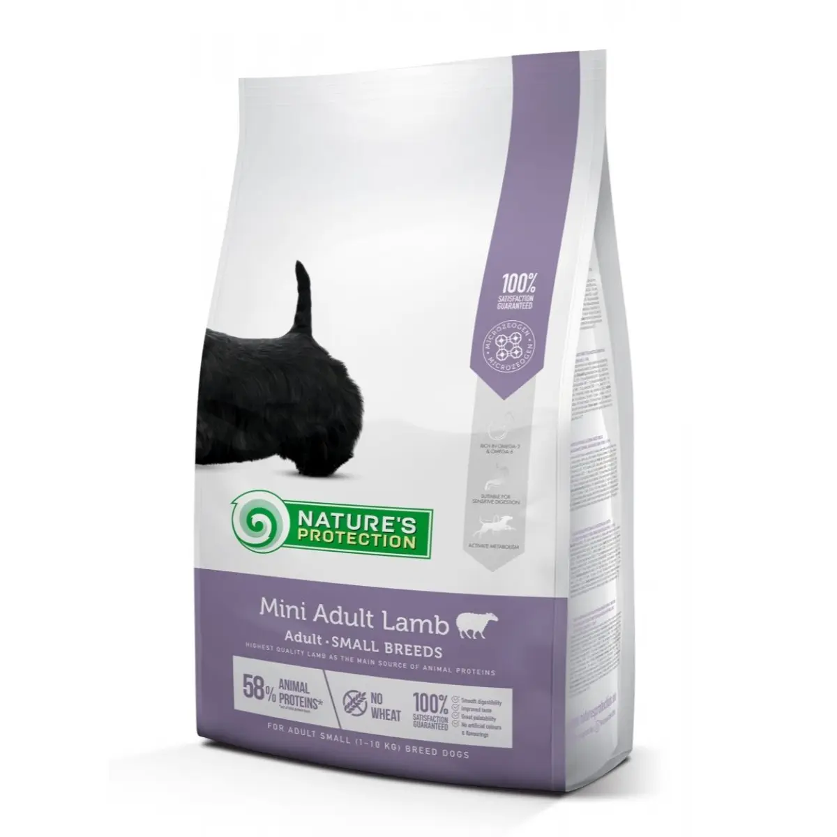 NATURES PROTECTION Mini Adult, XS-S, Miel, hrana uscata caini NATURES PROTECTION Mini Adult Lamb, Miel, hrana uscata caini, 7.5kg