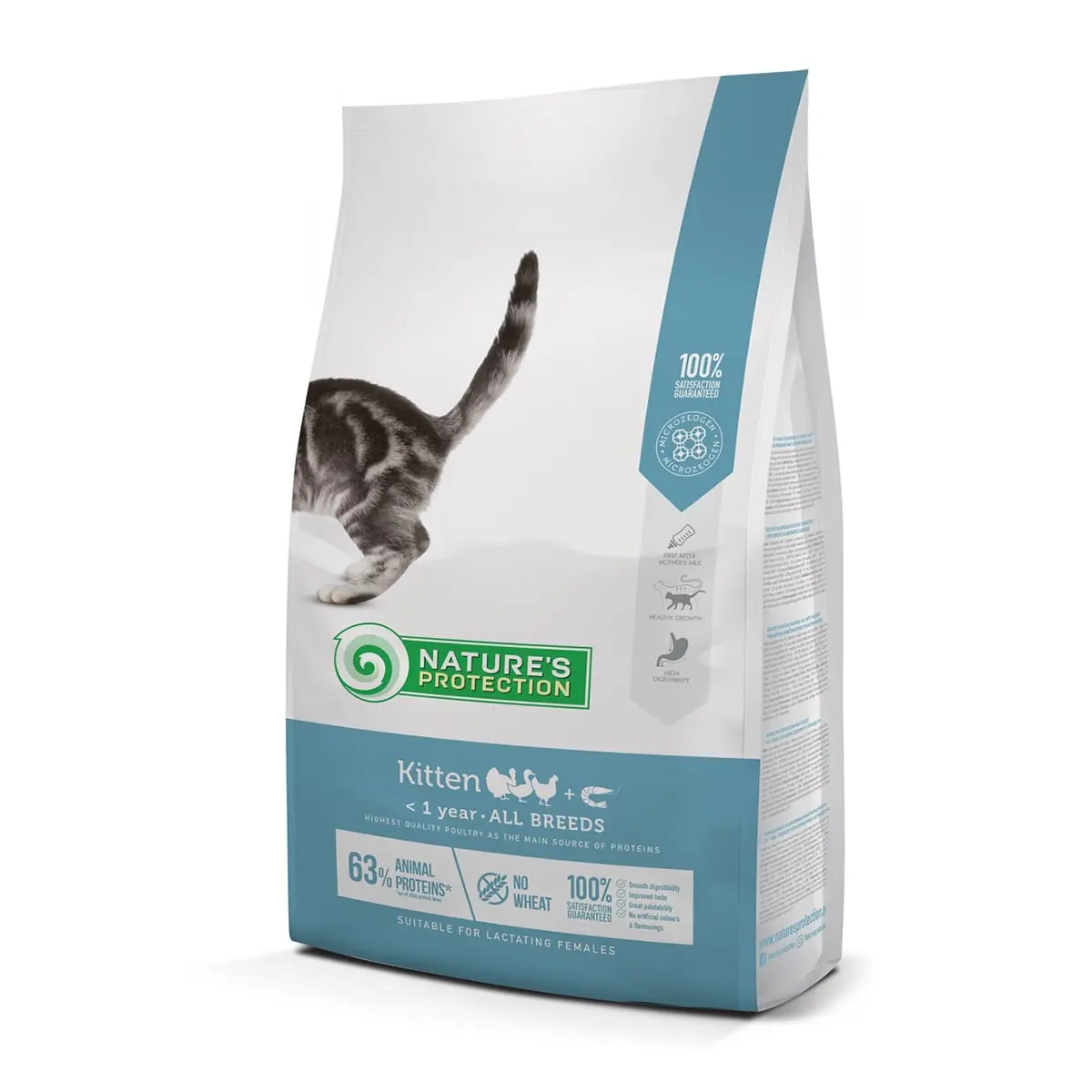 NATURES PROTECTION Kitten, Pasare cu Krill, hrana uscata pisici junior, 7kg - Image 2