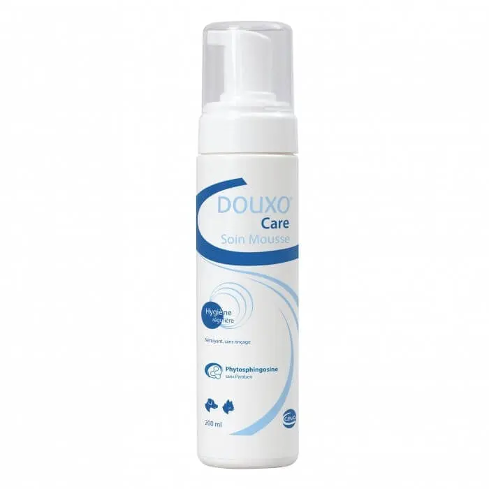 DOUXO S3 Care, spuma caini si pisici, hidratant, fara clatire, flacon, 200ml