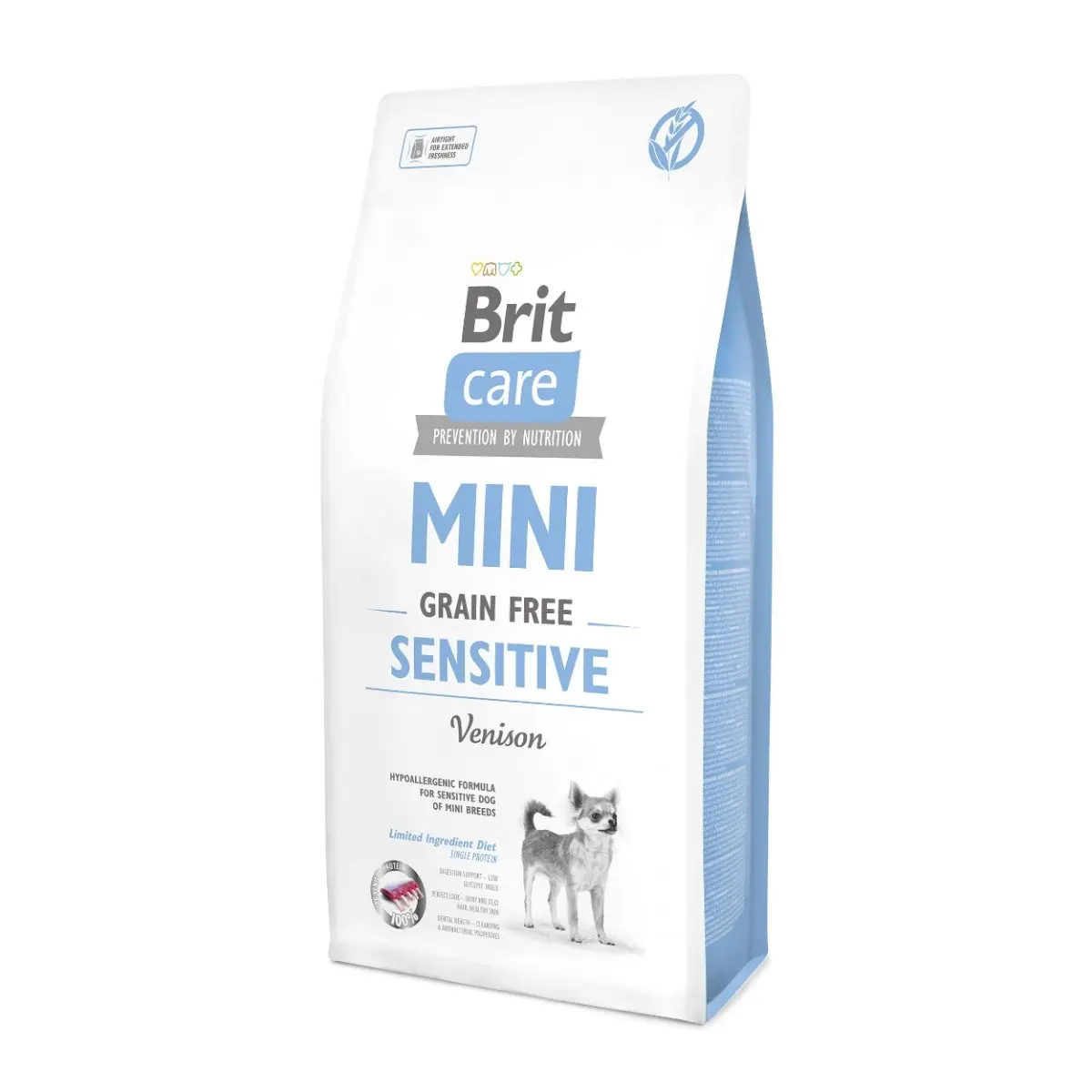 BRIT Care Mini Sensitive, XS-S, Vanat, hrana uscata fara cereale caini, sensibilitati digestive, 7kg