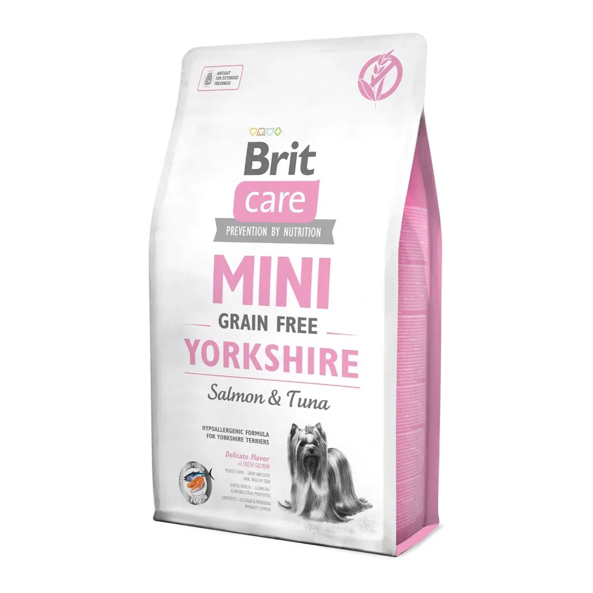 BRIT Care Mini Yorkshire, Somon, hrana uscata fara cereale caini, 2kg - Image 2