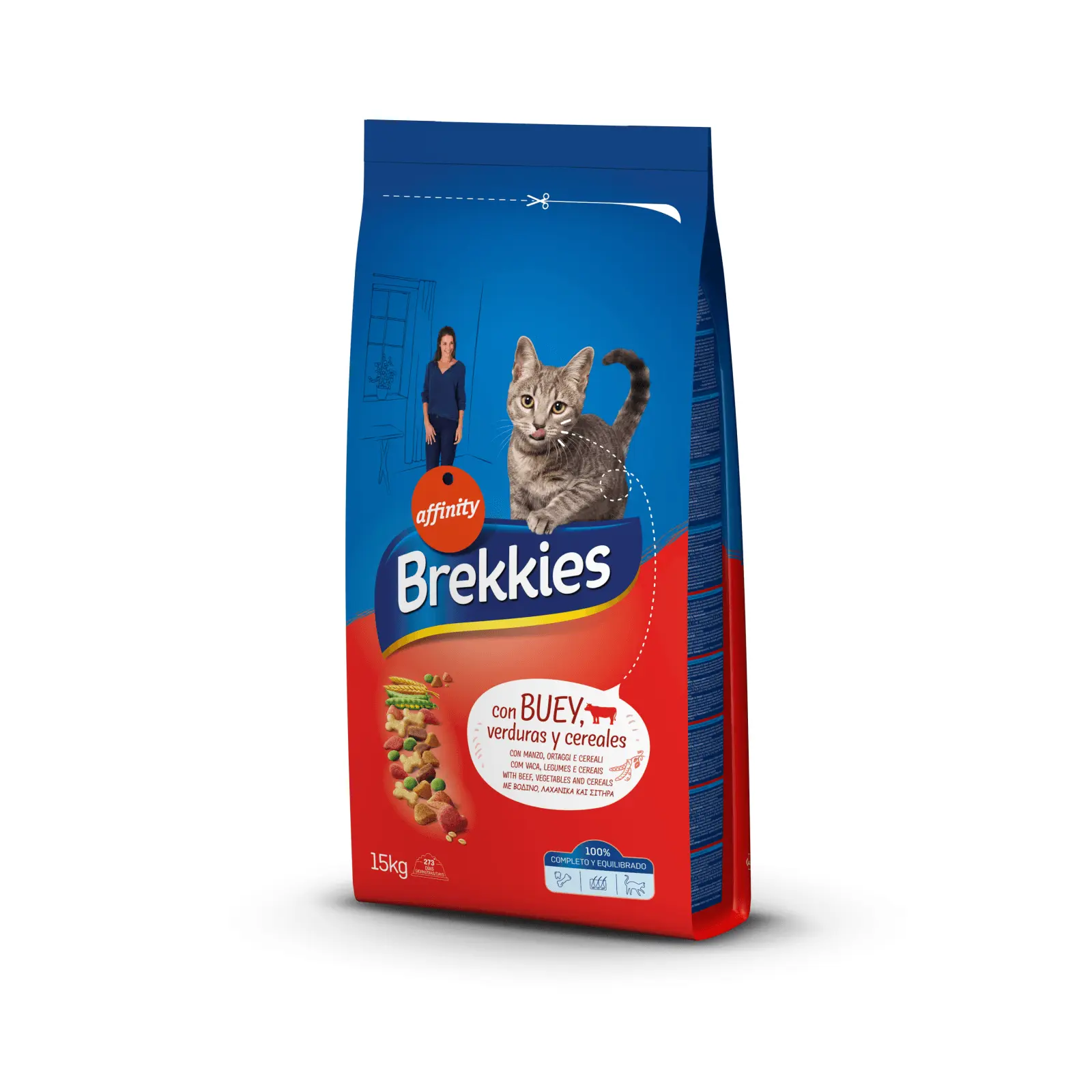 Brekkies Cat Excel Mix Vita, 15 kg - Image 3