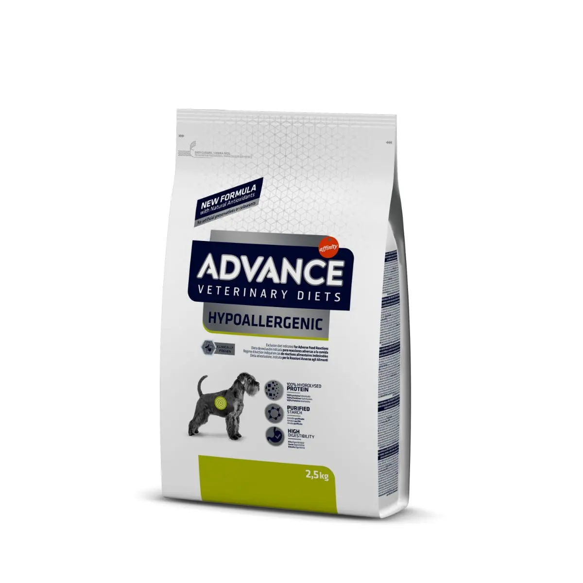 ADVANCE Veterinary Diets Dog Hypoallergenic, dieta veterinara, hrana uscata caini, afectiuni digestive si dermatologice ADVANCE Veterinary Diets Hypoallergenic, dieta veterinara caini, hrana uscata, sistem digestiv, Piele & Blana, 2.5kg - Image 2