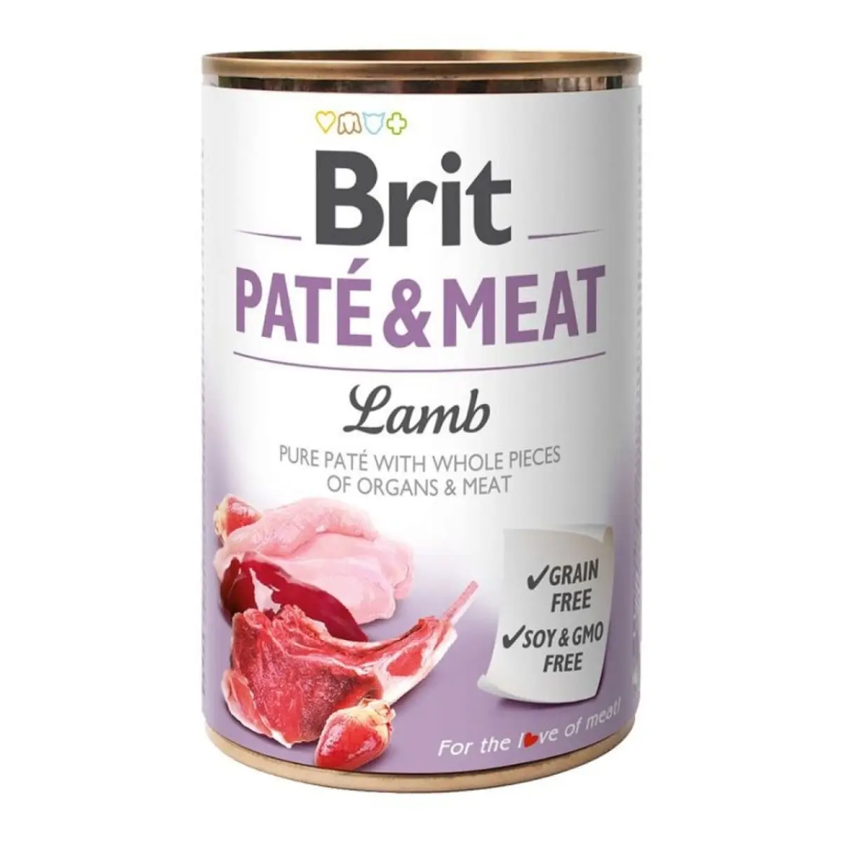 BRIT Pate & Meat, Miel, conserva hrana umeda fara cereale caini, (pate cu bucati de carne), 400g