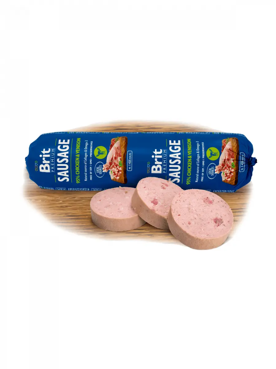 BRIT Premium, Pui si Vanat, salam hrana umeda continut redus cereale caini, 800g - Image 3