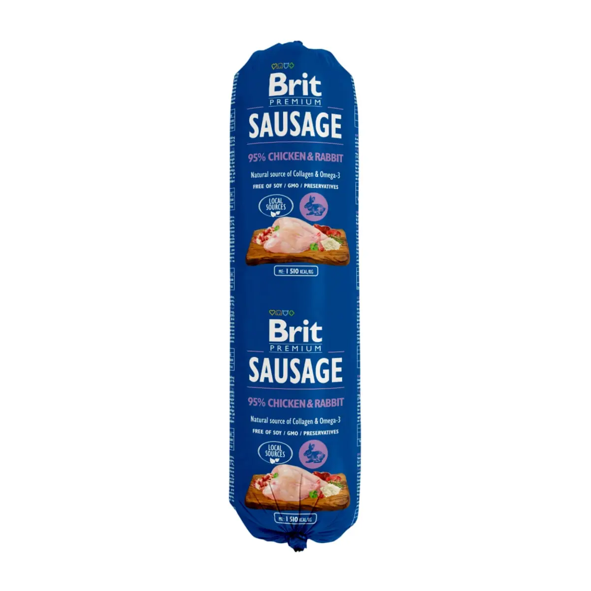 BRIT Premium, Pui si Iepure, salam hrana umeda continut redus cereale caini, 800g - Image 2