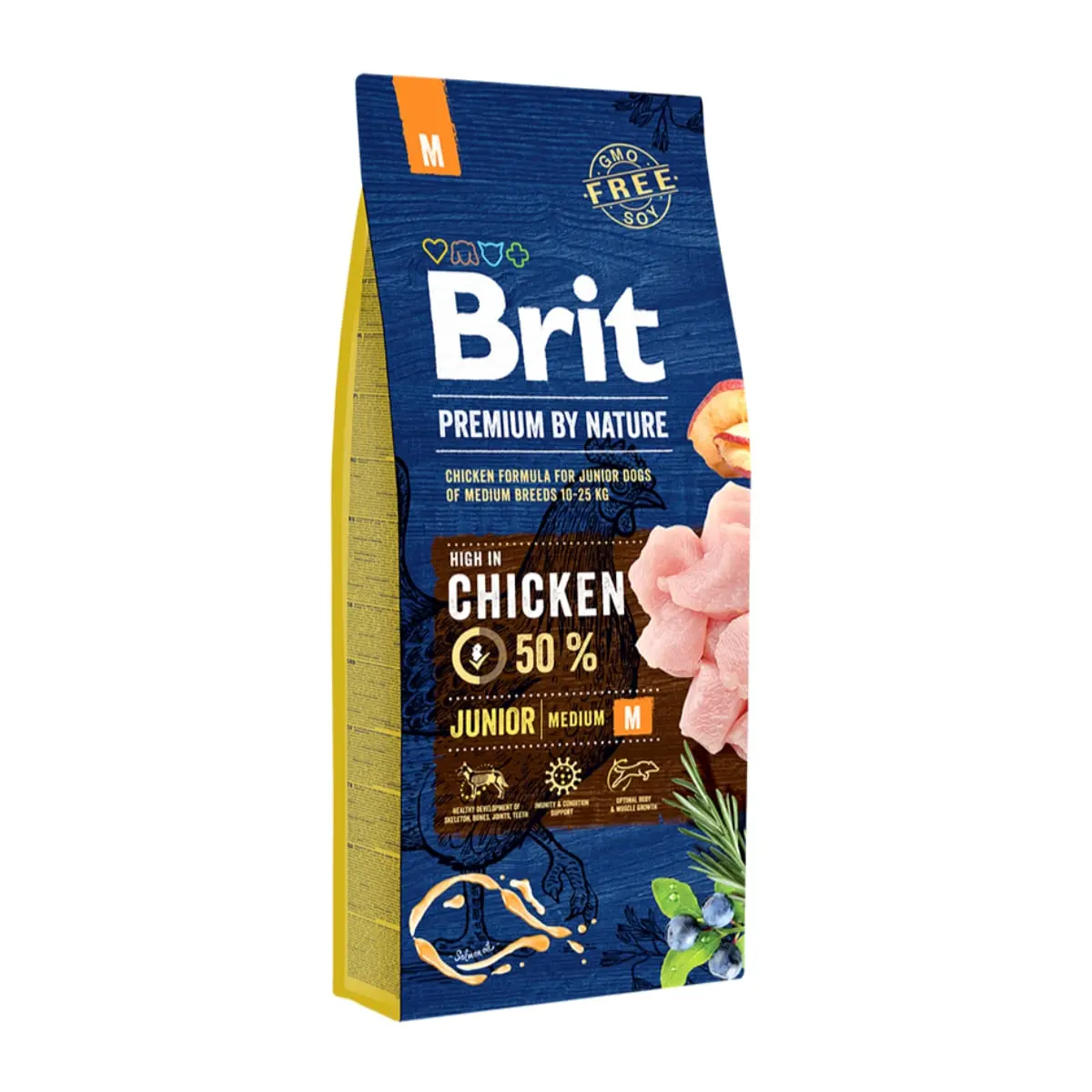 BRIT Premium By Nature Junior Medium Breed, M, Pui, hrana uscata caini junior, 15kg - Image 2
