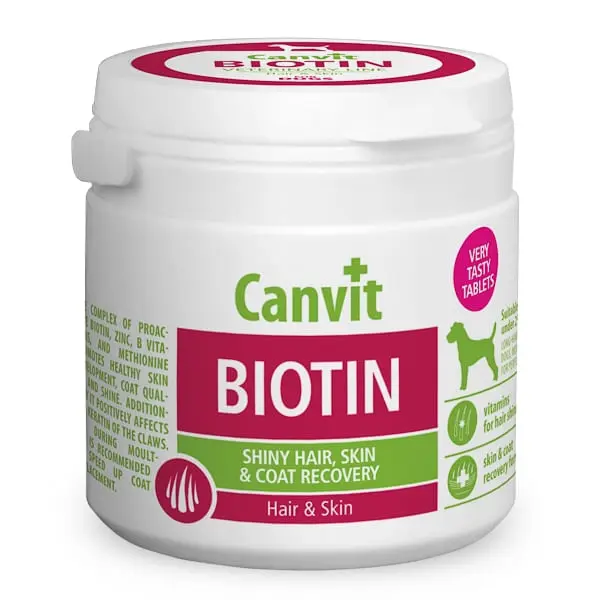 CANVIT Biotin, supliment piele & blana caini CANVIT Biotin, XS-S, supliment piele & blana caini, flacon, 230g