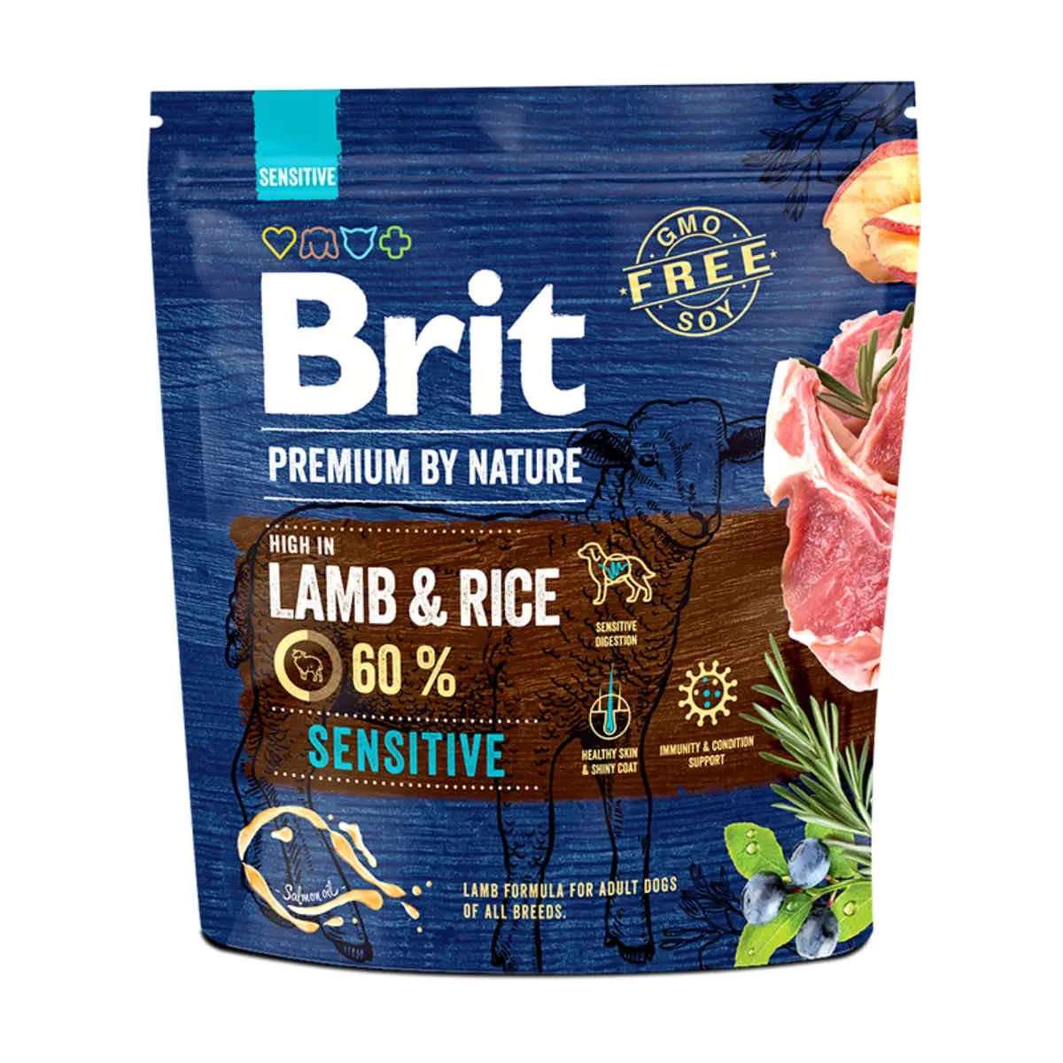 BRIT Premium By Nature Sensitive, Miel, hrana uscata caini, sensibilitati digestive, 1kg - Image 2