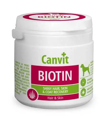 CANVIT Biotin, supliment piele & blana caini CANVIT Biotin, XS-S, supliment piele & blana caini, flacon, 100g