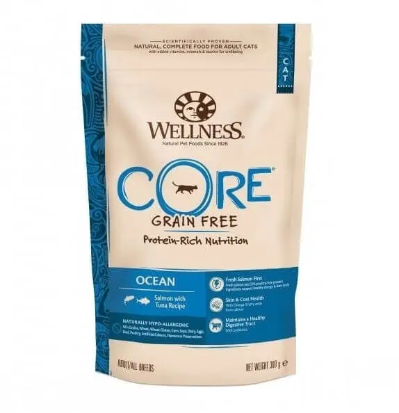 Hrana Uscata pentru Pisici, Wellness Core Dry cu Somon si Ton, 300 g - Image 2