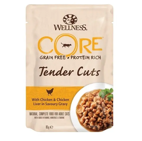 Wellness Core Cat Tender Cuts cu Pui si Ficat, in Sos, 85 g - Image 2