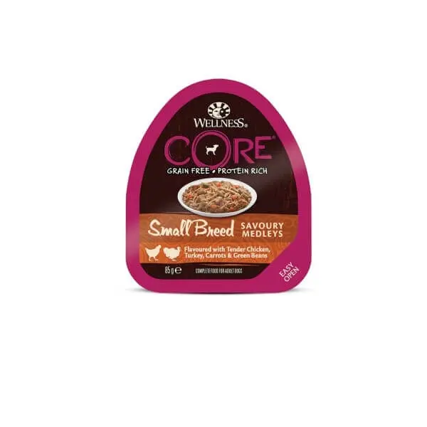 Wellness Core Small Breed Savoury, Pui si Curcan, 85g - Image 2