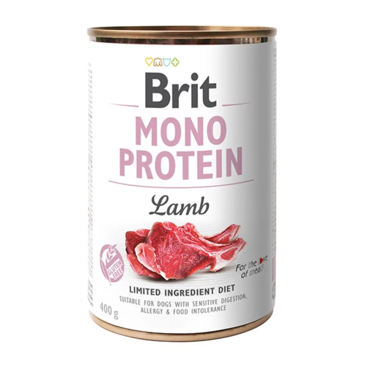 BRIT Mono Protein, Miel, conserva hrana umeda monoproteica fara cereale caini, (pate), 400g