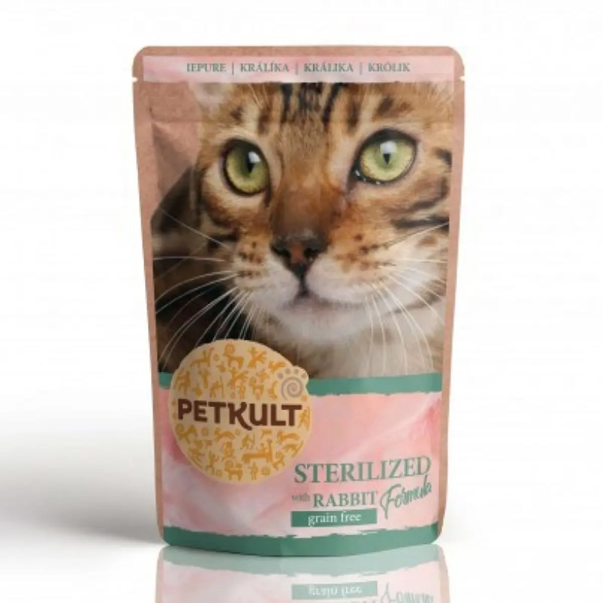 PETKULT Sterilised, Iepure, hrana umeda fara cereale pisici PETKULT Sterilised, Iepure, plic hrana umeda fara cereale pisici, 100g - Image 2