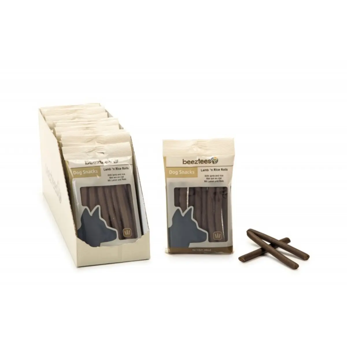 BEEZTEES Snack Rulouri, recompense caini, cu Miel si Orez, 150g - Image 4