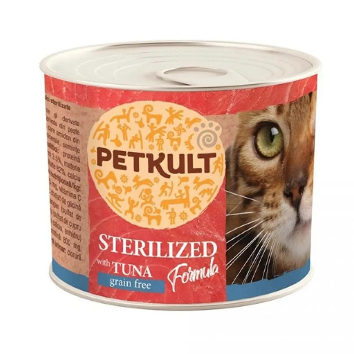 PETKULT Sterilised, Ton, conserva hrana umeda fara cereale pisici, 185g - Image 2