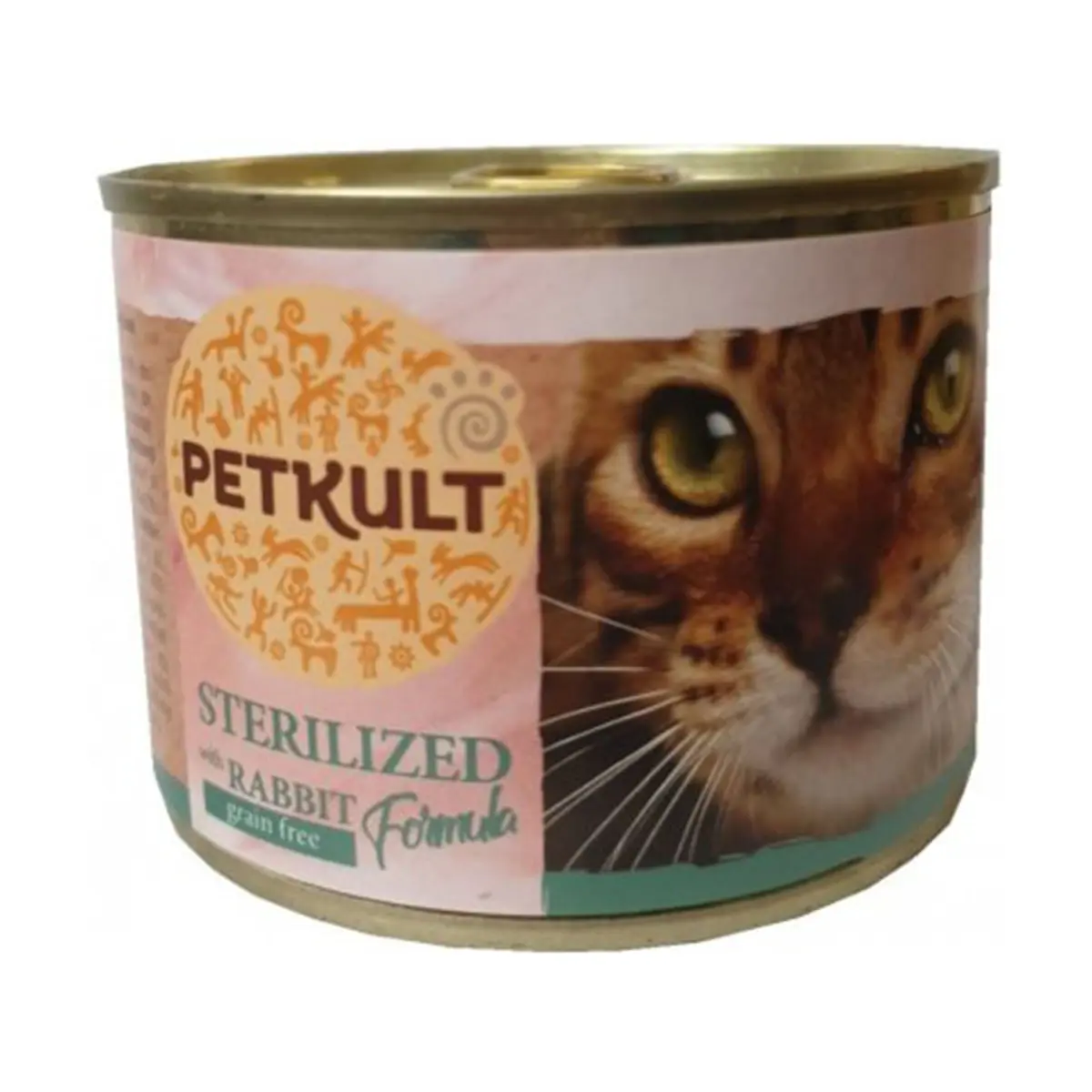 PETKULT Sterilised, Iepure, conserva hrana umeda fara cereale pisici, 185g