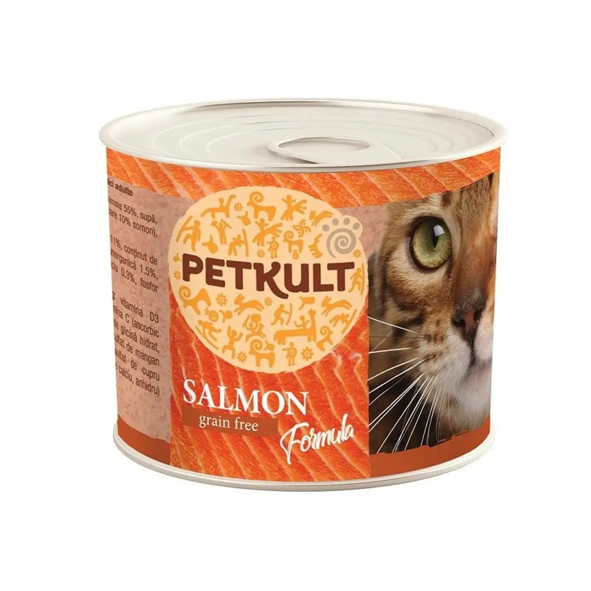 PETKULT Somon, conserva hrana umeda fara cereale pisici, 185g