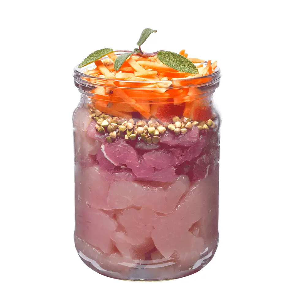 BRIT Fresh, Pui cu Cartof Dulce, conserva hrana umeda continut redus cereale caini, (in aspic), 400g - Image 2