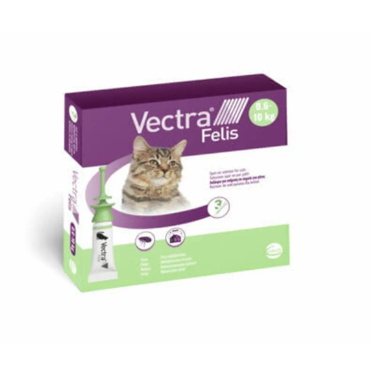 Vectra Felis, spot-on, solutie antiparazitara, pisici, 3 pipete - Image 2