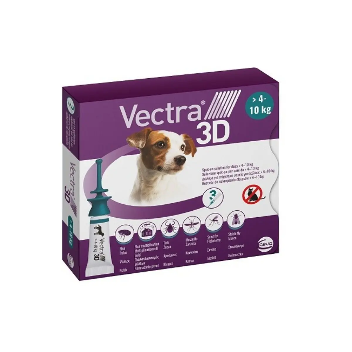 Vectra 3D, spot-on, solutie antiparazitara, caini Vectra 3D, spot-on, solutie antiparazitara, caini 4 -10 kg, 3 pipete - Image 2