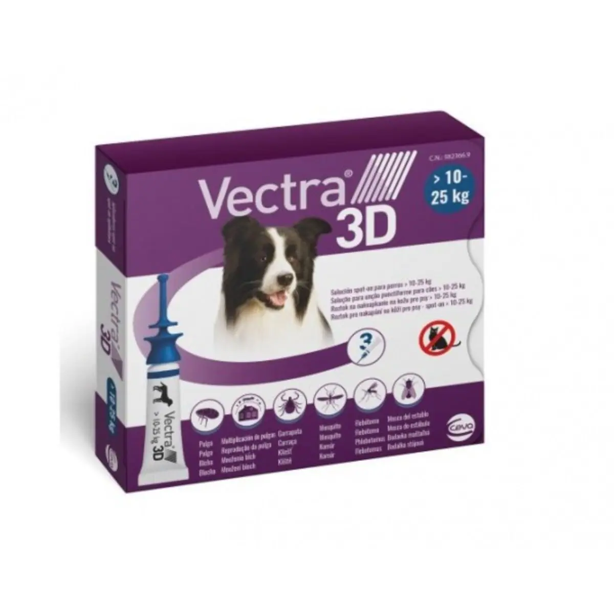 Vectra 3D, spot-on, solutie antiparazitara, caini Vectra 3D, spot-on, solutie antiparazitara, caini 10-25 kg, 3 pipete - Image 2