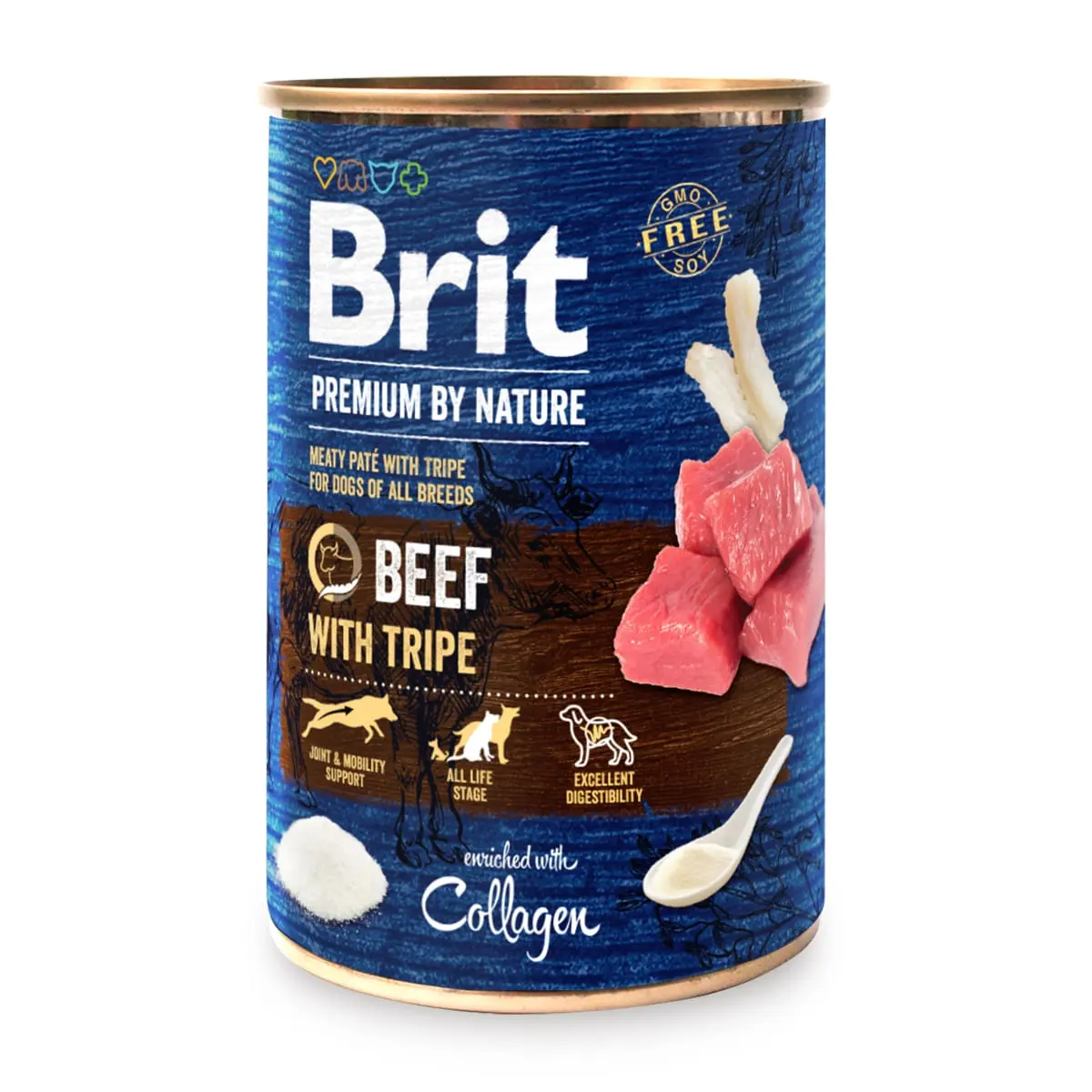 BRIT Premium By Nature, Vita si Burta, conserva hrana umeda fara cereale caini, (pate), 400g