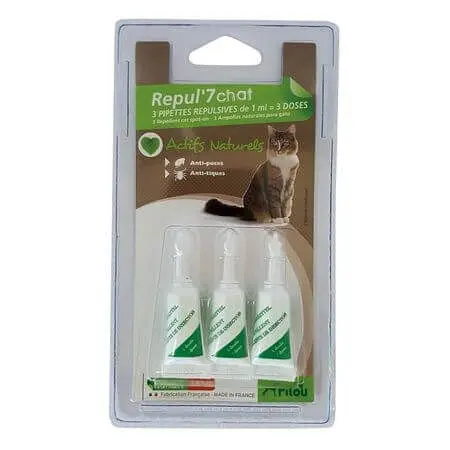 Pipeta Antiparazitara Pilou Pisica, 3 X 1 ml