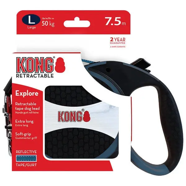 Lesa Retractabila Kong Explore, 7.5m-50 Kg, Albastru - Image 4