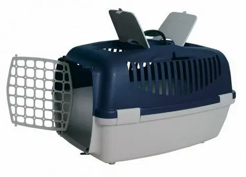 TRIXIE Capri 3, cusca transport caini si pisici, XS(max. 12kg), plastic, deschidere frontala, 40 x 38 x 61 cm TRIXIE Capri 3, cusca transport caini si pisici, XS-S(max. 12kg), plastic, deschidere frontala, gri si negru, 40 x 38 x 61 cm - Image 3