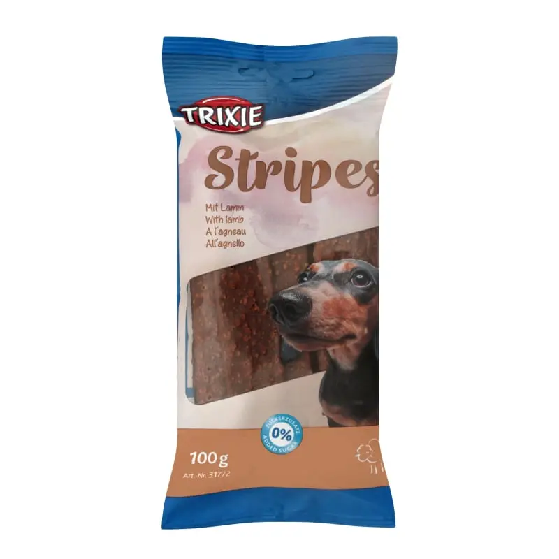 Trixie Fasii Plate cu Miel, 100 g, 10 bucati - Image 2