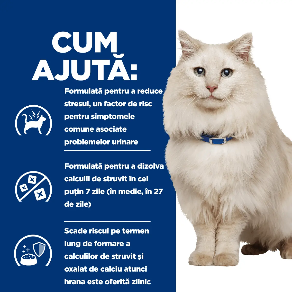 HILL'S Prescription Diet c/d Multicare Stress, Pui cu Legume, dieta veterinara pisici, conserva hrana umeda, sistem urinar, (in sos), 82g - Image 15