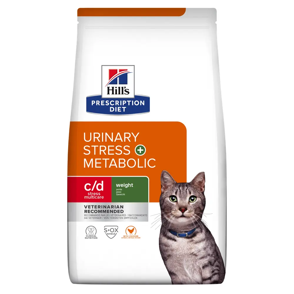 HILL'S Prescription Diet c/d Stress + Metabolic, Pui, dieta veterinara pisici, hrana uscata, sistem urinar, sistem nervos, metabolism, 1.5kg - Image 3
