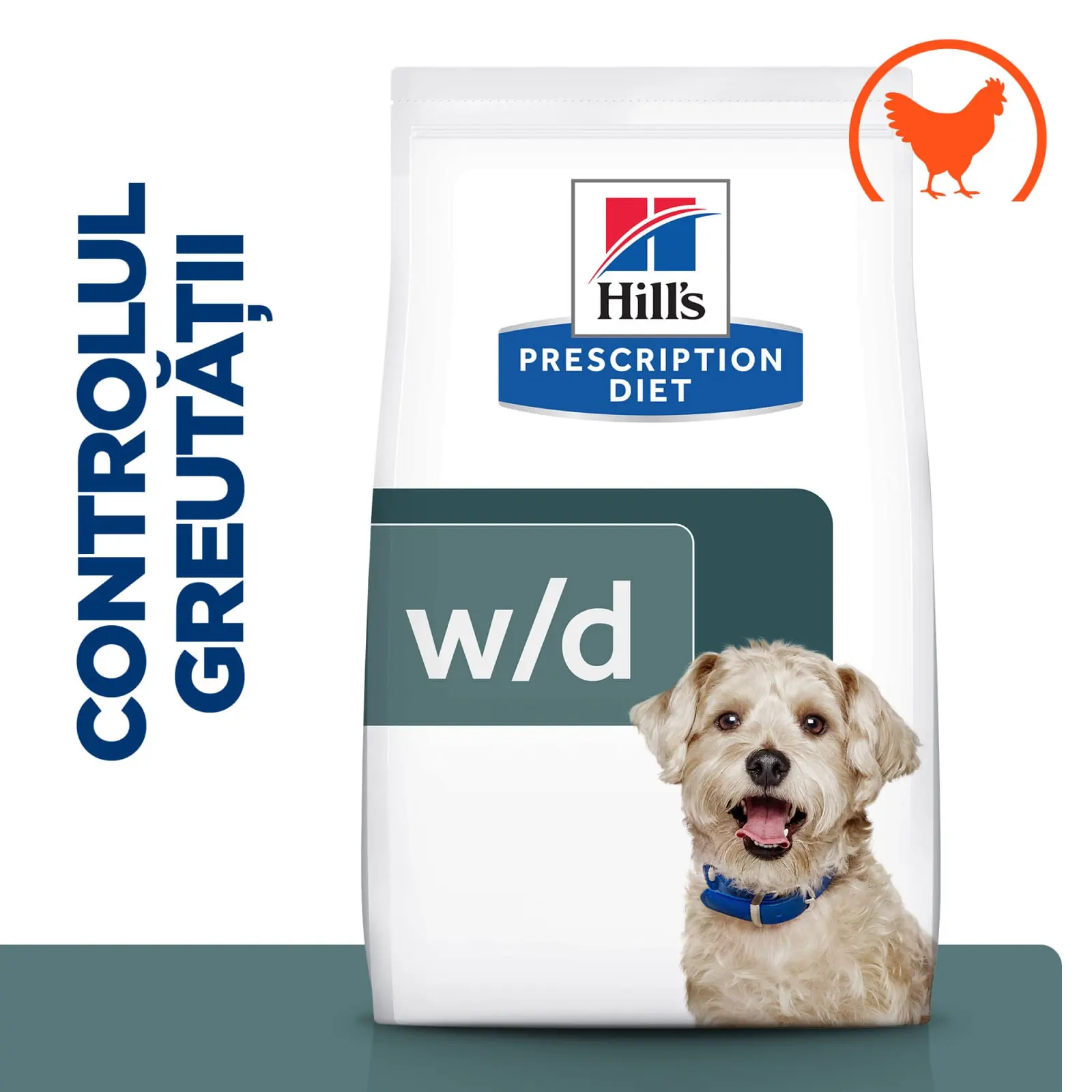 HILL'S Prescription Diet w/d Diabetes Care, Pui, dieta veterinara caini, hrana uscata, afectiuni metabolice (diabet) HILL'S Prescription Diet w/d Diabetes Care, Pui, dieta veterinara caini, hrana uscata, metabolism ( obezitate si diabet), 10kg - Image 3