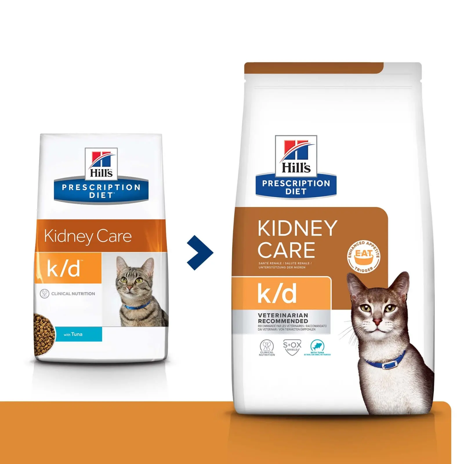 HILL'S Prescription Diet k/d Kidney Care, Ton, dieta veterinara pisici, hrana uscata, afectiuni renale HILL'S Prescription Diet k/d Kidney Care, Ton, dieta veterinara pisici, hrana uscata, sistem renal, 3kg