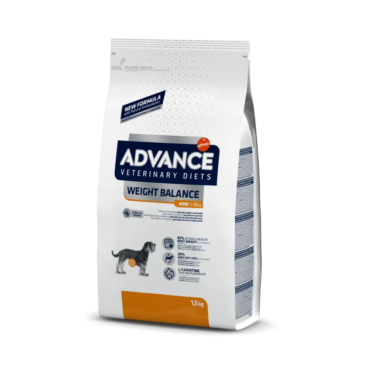 ADVANCE Veterinary Diets Dog Weight Balance Mini, XS-S, dieta veterinara, hrana uscata caini, afectiuni metabolice (obezitate) ADVANCE Veterinary Diets Weight Balance Mini, XS-S, dieta veterinara caini,  hrana uscata, metabolism (obezitate si diabet), 1.