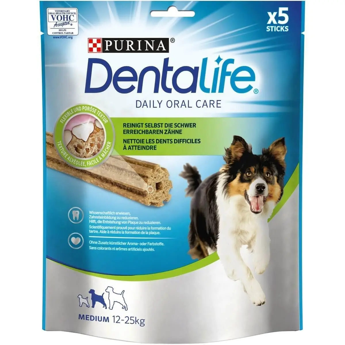 PURINA Dentalife Adult Medium, recompense caini de talie medie, batoane, 5buc - Image 2