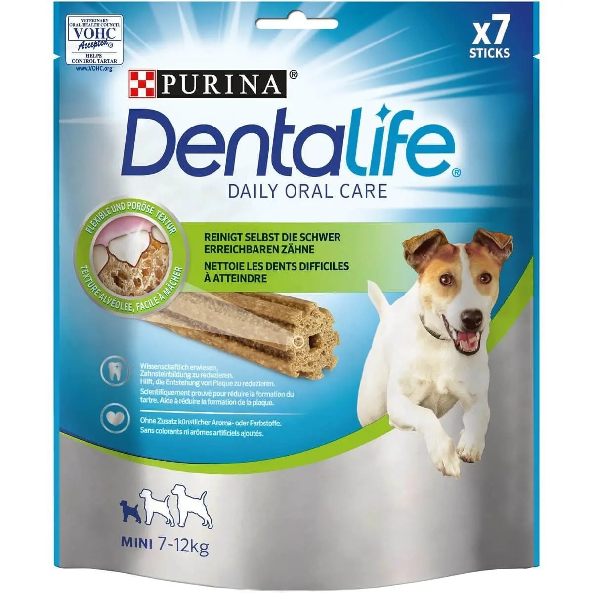 PURINA Dentalife Adult Small, recompense caini de talie mica, batoane, 7buc