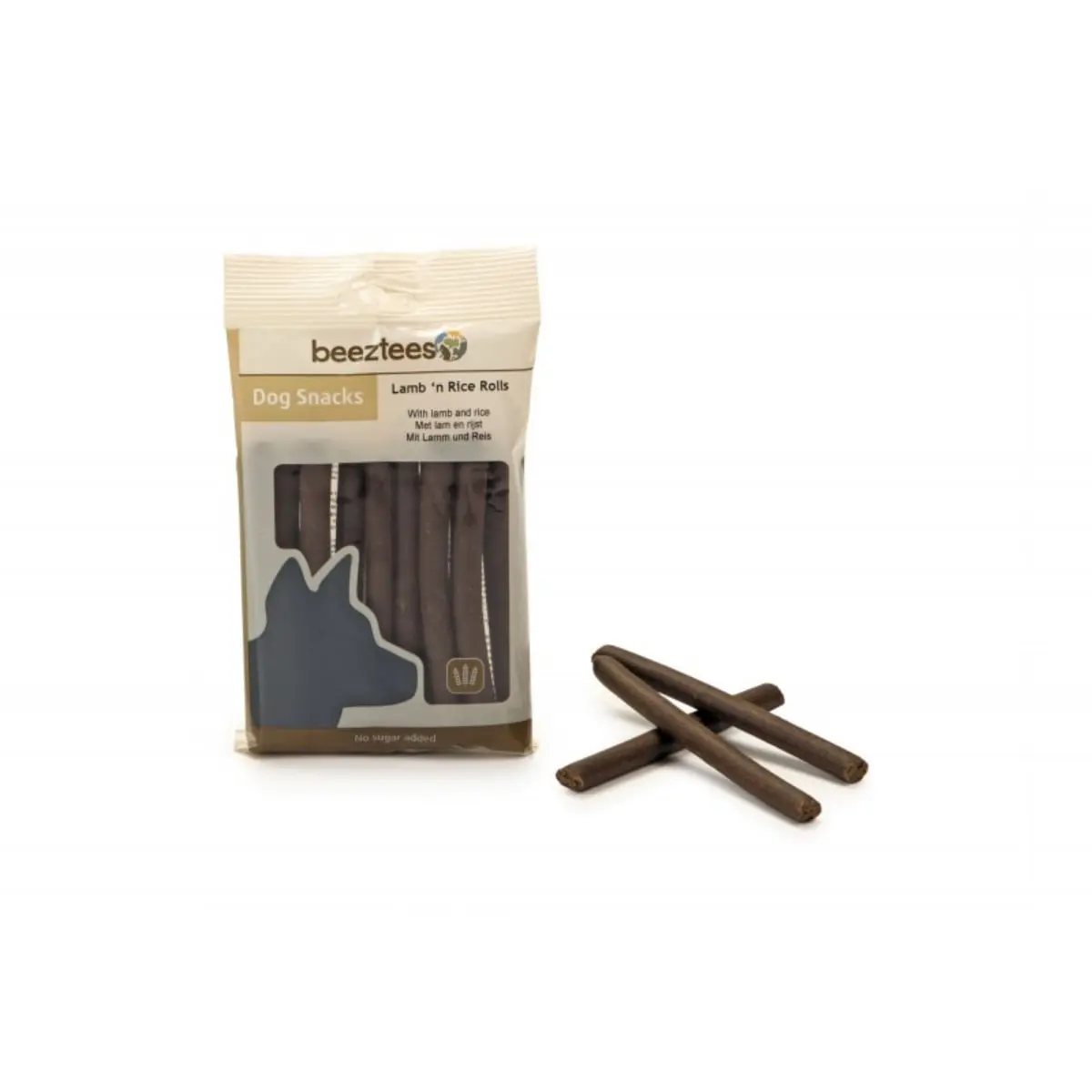 BEEZTEES Snack Rulouri, recompense caini, cu Miel si Orez, 150g
